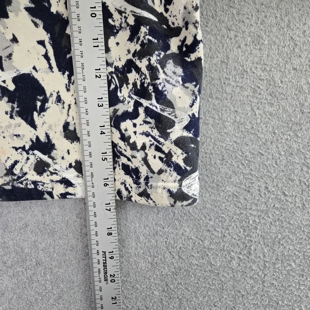 Nike Girl Sweatshirt L Blue Camouflage Cropped Fleece Swoosh‎ Logo Pullover